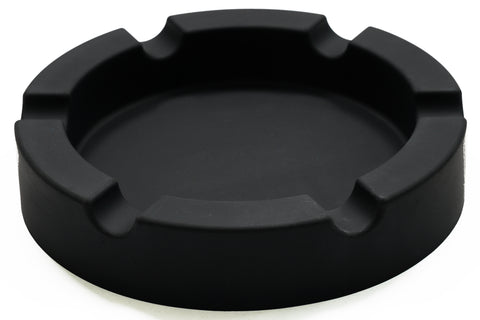 Large 9" Round Cigar Ashtray Centerpiece - Wide Shelf - Unbreakable – Firm Flexible Silicone